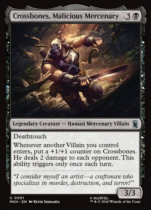 Crossbones, Malicious Mercenary - Legendary