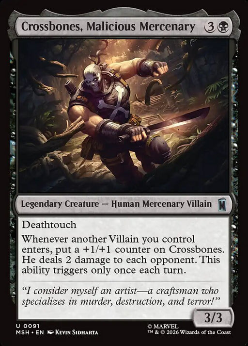 Crossbones, Malicious Mercenary - Legendary (Foil)