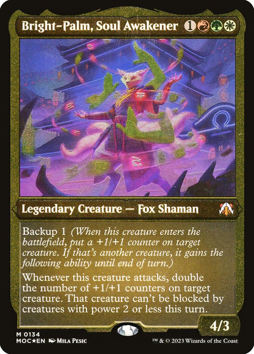 Bright-Palm, Soul Awakener - Etched - Inverted - Legendary - Etched (Foil)