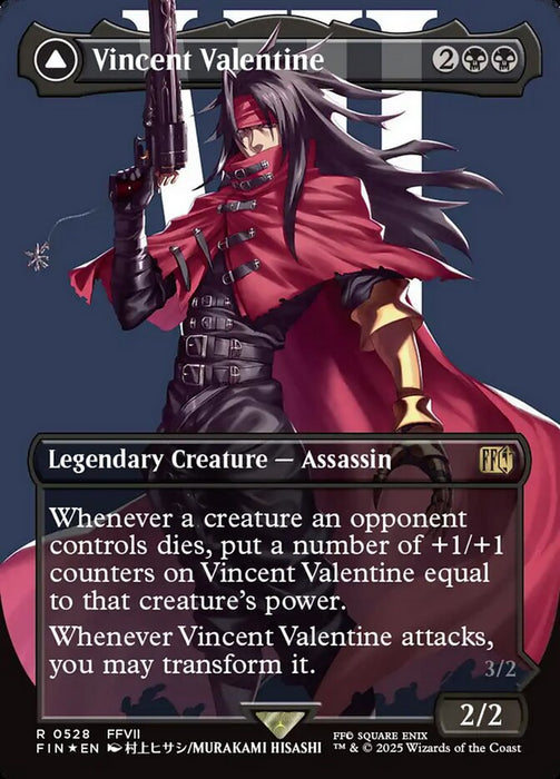 Vincent Valentine // Galian Beast - Borderless - Full Art - Inverted - Legendary - Surge Foil (Foil)