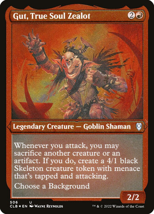 Gut, True Soul Zealot - Etched - Inverted - Legendary - Etched (Foil)