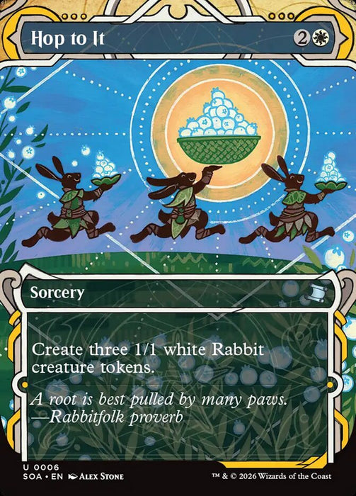 Hop to It - Borderless - Inverted - Showcase (Foil)