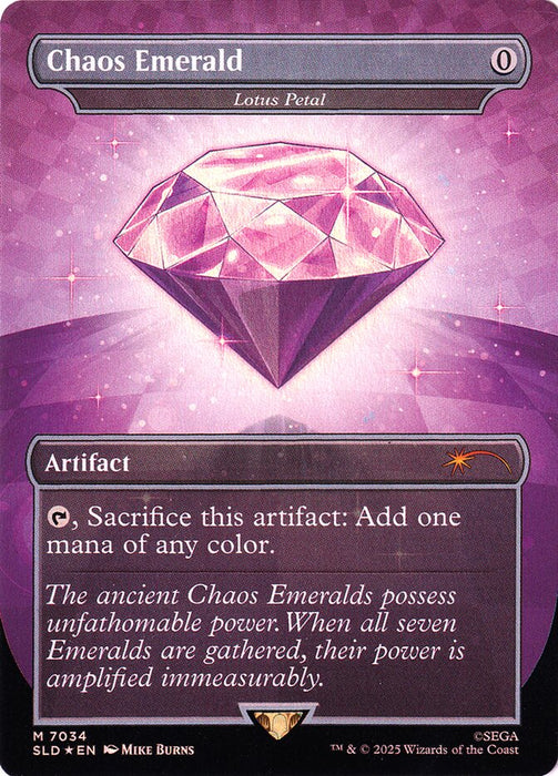 Chaos Emerald - Lotus Petal - Borderless - Full Art - Inverted (Foil)