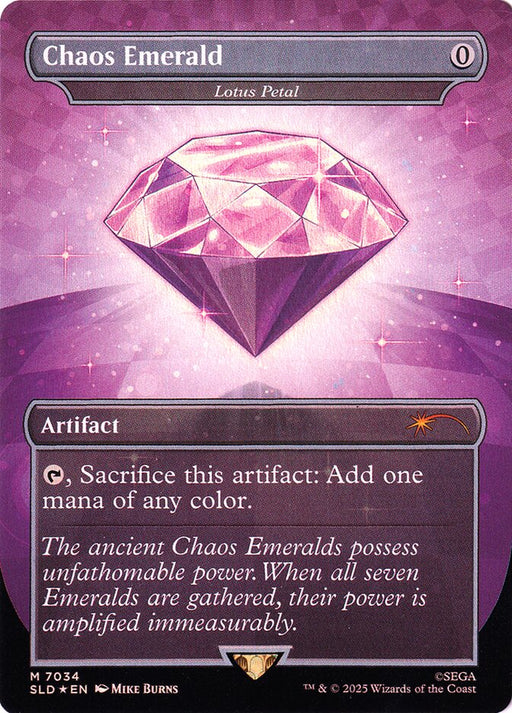 Chaos Emerald - Lotus Petal - Borderless - Full Art - Inverted (Foil)
