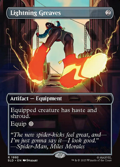 Lightning Greaves - Borderless - Full Art - Inverted (Foil)