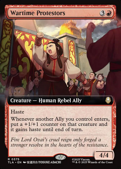 Wartime Protestors - Extended Art (Foil)