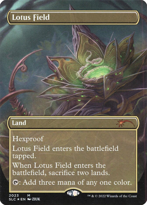 Lotus Field - Borderless - Full Art - Inverted (Foil)