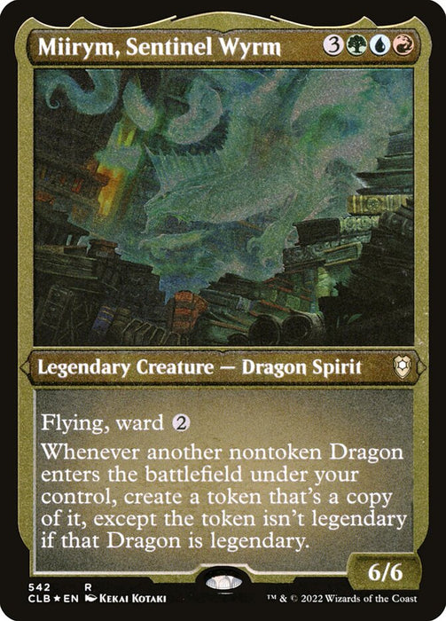 Miirym, Sentinel Wyrm - Etched - Inverted - Legendary - Etched (Foil)