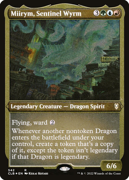 Miirym, Sentinel Wyrm - Etched - Inverted - Legendary - Etched (Foil)