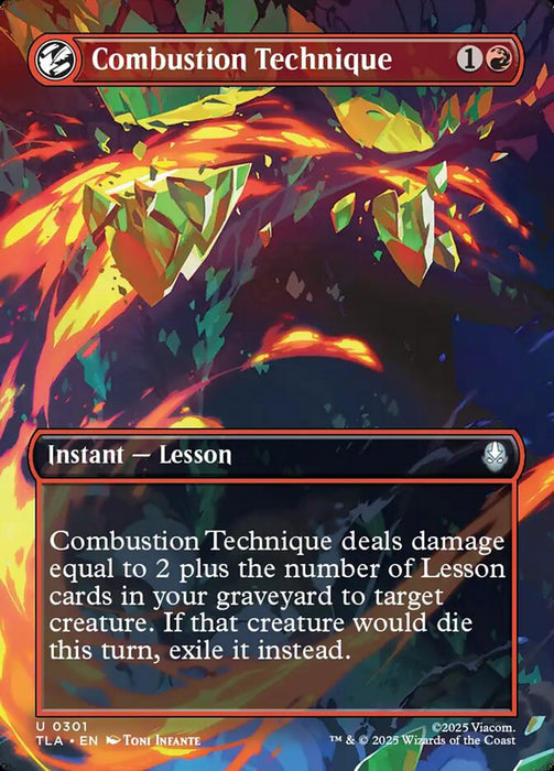Combustion Technique - Borderless - Full Art - Inverted (Foil)