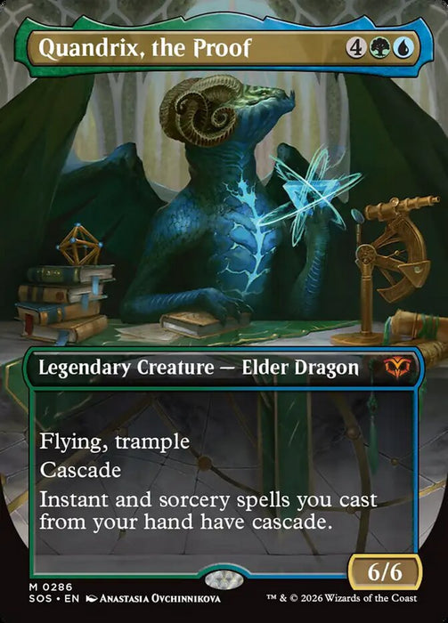 Quandrix, the Proof - Borderless - Full Art - Inverted - Legendary (Foil)