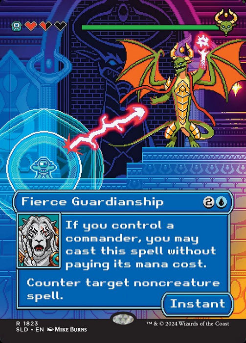 Fierce Guardianship - Borderless - Full Art (Foil)