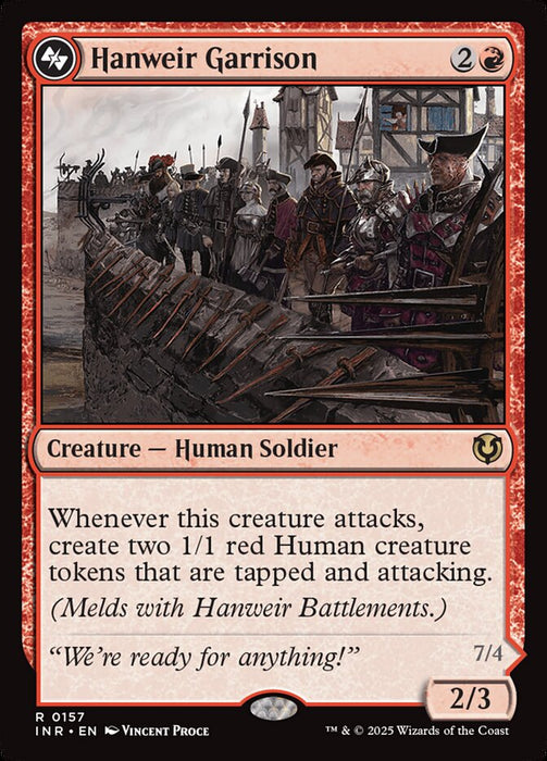 Hanweir Garrison // Hanweir, the Writhing Township (Foil)