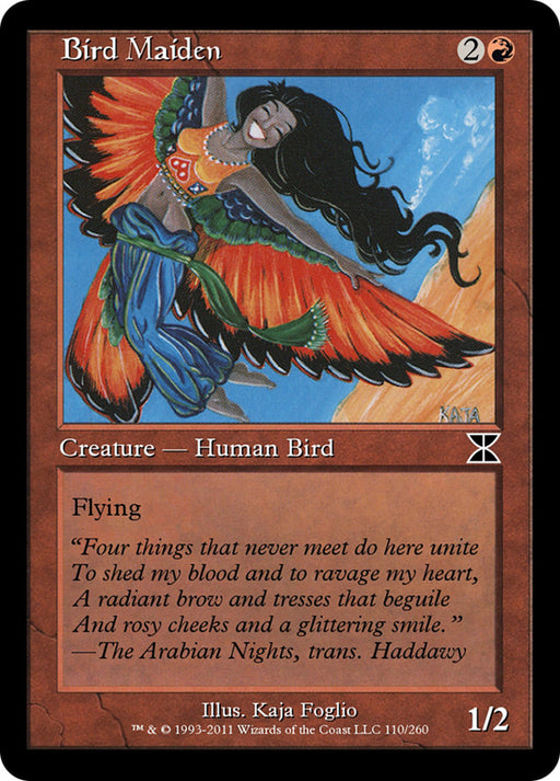 Bird Maiden - Retro Frame (Foil)