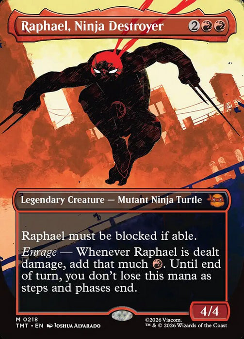 Raphael, Ninja Destroyer - Borderless - Inverted - Legendary (Foil)