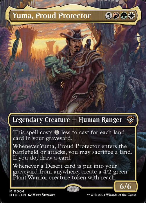 Yuma, Proud Protector - Borderless - Full Art - Inverted - Legendary (Foil)