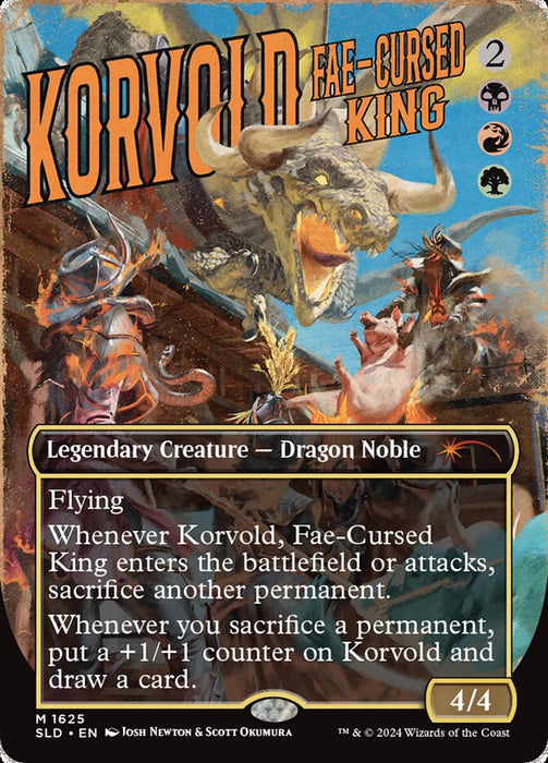 Korvold, Fae-Cursed King - Borderless - Legendary (Foil)