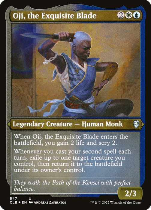 Oji, the Exquisite Blade - Etched - Inverted - Legendary - Etched (Foil)