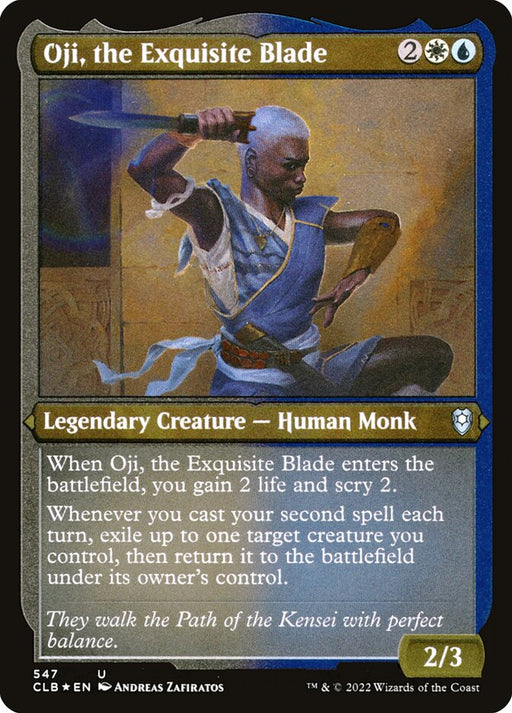 Oji, the Exquisite Blade - Etched - Inverted - Legendary - Etched (Foil)