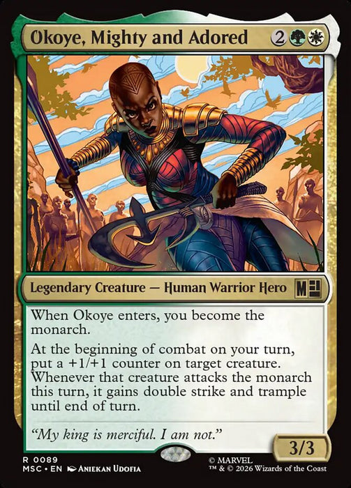 Okoye, Mighty and Adored - Legendary - Surge Foil