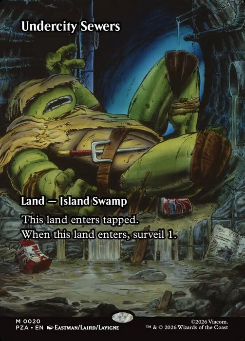 Undercity Sewers - Borderless - Full Art - Inverted