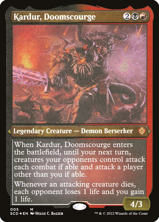 Kardur, Doomscourge - Etched - Inverted - Legendary - Etched (Foil)