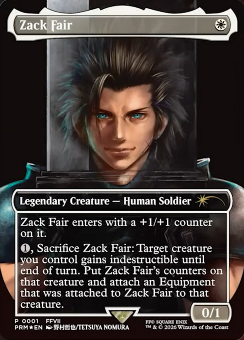 Zack Fair - Borderless - Full Art - Inverted - Legendary (Foil)