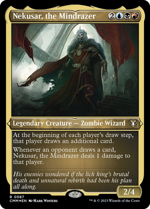 Nekusar, the Mindrazer - Etched - Inverted - Legendary - Etched (Foil)