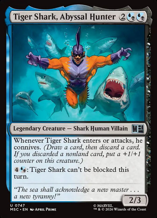 Tiger Shark, Abyssal Hunter - Legendary (Foil)
