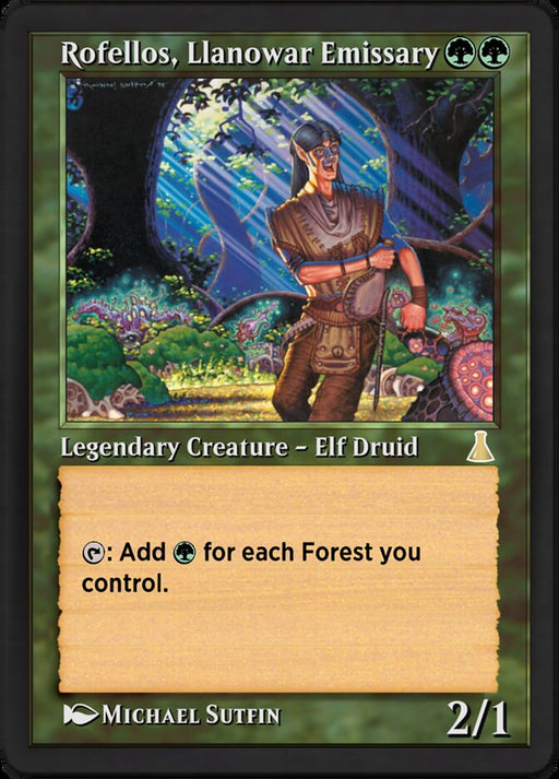 Rofellos, Llanowar Emissary - Retro Frame