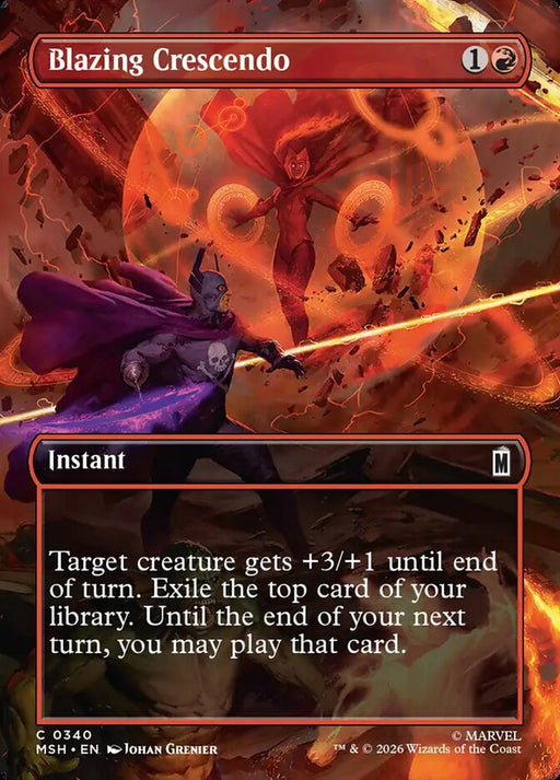 Blazing Crescendo - Borderless - Inverted (Foil)