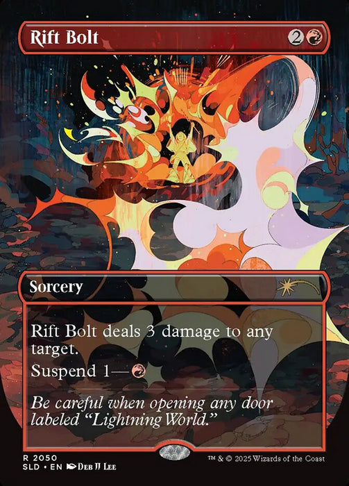 Rift Bolt - Borderless - Full Art - Inverted
