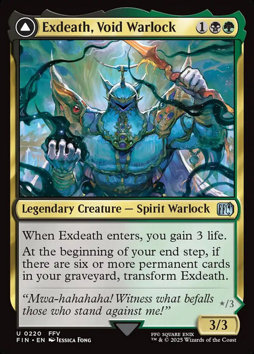Exdeath, Void Warlock // Neo Exdeath, Dimension's End - Legendary (Foil)