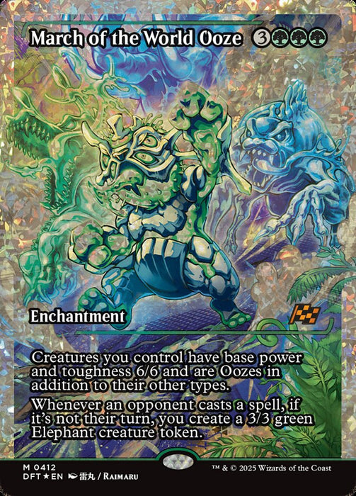 March of the World Ooze - Full Art - Showcase - Enchantment - Inverted (Foil)