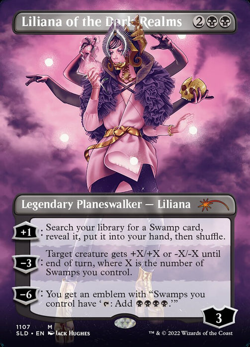 Liliana of the Dark Realms - Borderless - Full Art - Inverted