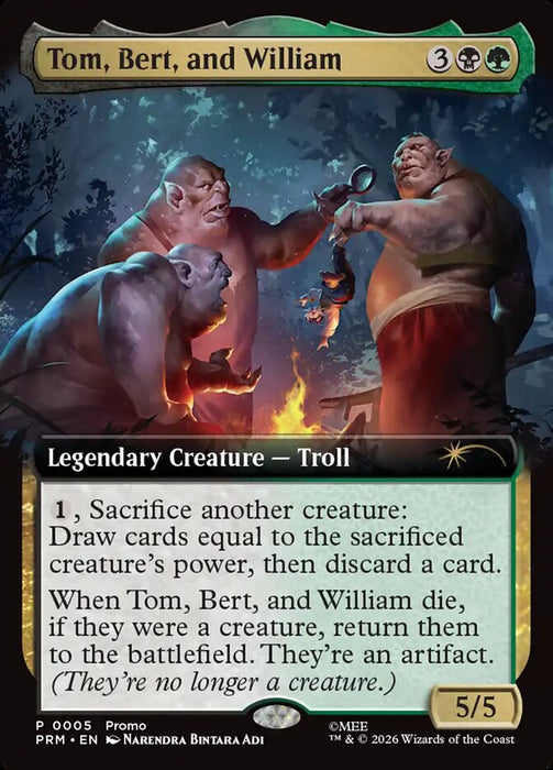 Tom, Bert, and William - Extended Art - Legendary