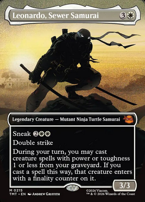 Leonardo, Sewer Samurai - Borderless - Inverted - Legendary (Foil)