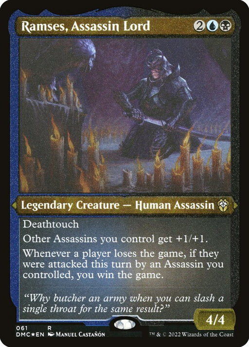 Ramses, Assassin Lord - Etched - Inverted - Legendary - Etched (Foil)