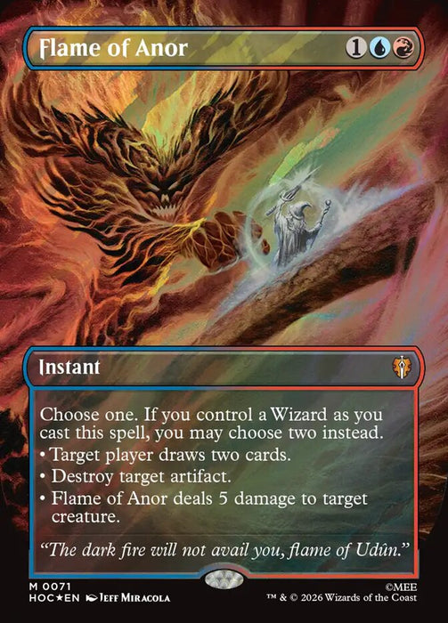 Flame of Anor - Borderless - Surge Foil (Foil)