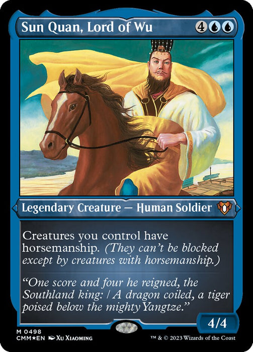 Sun Quan, Lord of Wu - Etched - Inverted - Legendary - Etched (Foil)