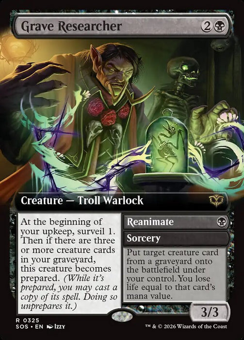 Grave Researcher // Reanimate - Extended Art (Foil)