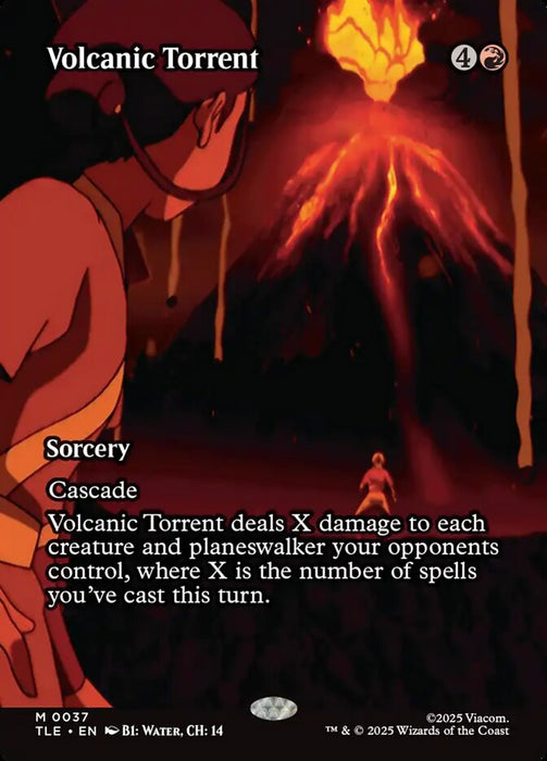 Volcanic Torrent - Borderless - Full Art - Inverted