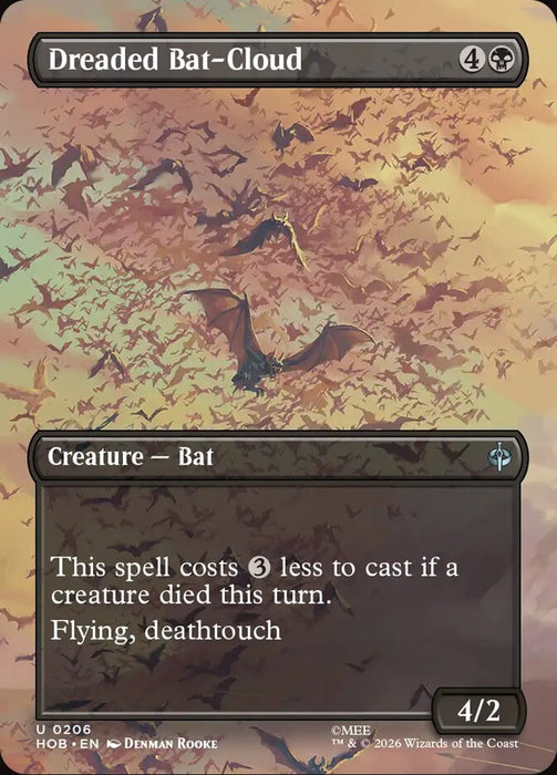 Dreaded Bat-Cloud - Borderless