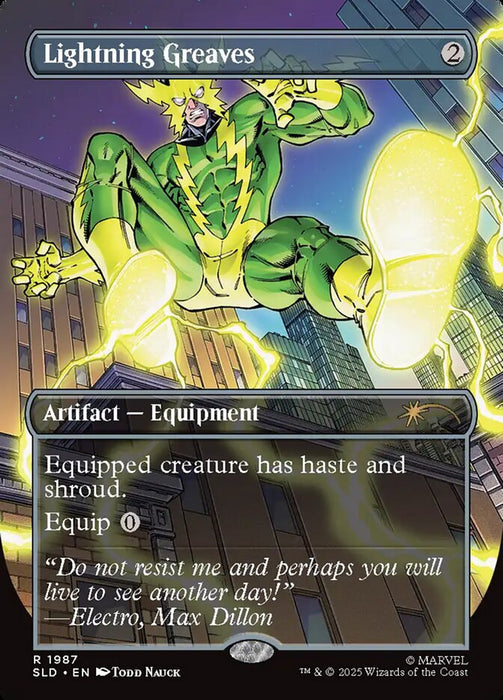 Lightning Greaves - Borderless - Full Art - Inverted