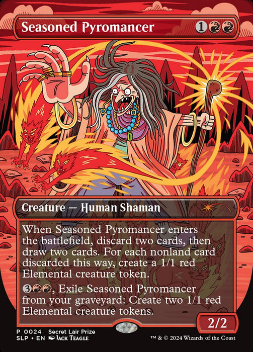 Seasoned Pyromancer - Borderless - Full Art - Inverted (Foil)