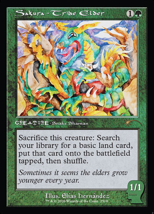 Sakura-Tribe Elder - Retro Frame