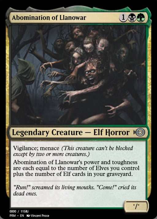Abomination of Llanowar - Legendary (Foil)