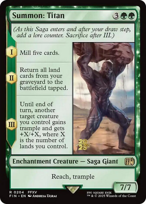 Summon: Titan - Enchantment (Foil)