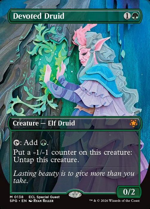 Devoted Druid - Borderless - Full Art - Inverted