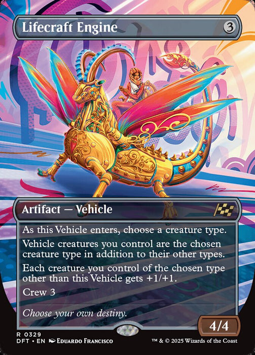 Lifecraft Engine - Borderless - Full Art - Inverted